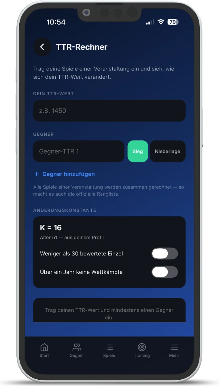 TT Playbook Player — calculateur TTR avec saisie des adversaires et constante de variation